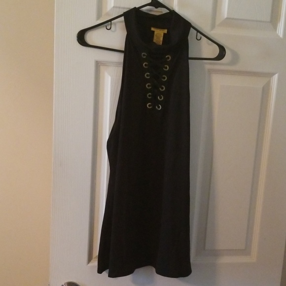 Wrangler Tops - Wranger tank top with bronze lace up neckline xl